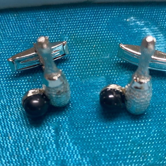 π Vintage unique bowling Cufflinks - Picture 1 of 3